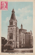 EP 13 -(46) VEYLAT  -  L ' EGLISE  - CARTE COLORISEE   -  2 SCANS - Other & Unclassified