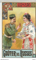 Bk / Vintage / Superbe Etiquette Ancienne GOUTER DES RUSSES // Russie Russe Biscuit Gâteau Chromo Image - Autres & Non Classés