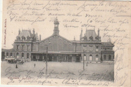 FI 27 -(59) ROUBAIX -    LA GARE -  " CHEMIN DE FER DU NORD "-  CALECHES , CARRIOLES A MAIN   - 2 SCANS - Roubaix