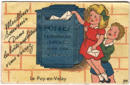 CARTE A SYSTEME - LE PUY EN VELAY - Meilleur Souvenir - Ed. Artaud - Gaby N°20 - Le Puy En Velay