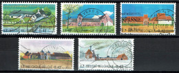 België OBP 3017/3021 - Nature Farms Manors  Complete - Used Stamps