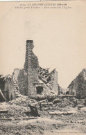 FI 11 -(55) GUERRE 1914/1916  - BRAS , PRES VERDUN  -  ETAT ACTUEL DE L'EGLISE( RUINES )  - 2 SCANS - Other & Unclassified