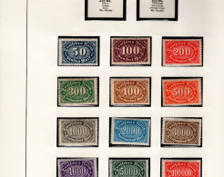 Deutsches Reich 246 - 257 Ziffern MLH Mint * Falz - Unused Stamps