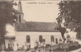 FI 12 -(55) L'ARGONNE  -  LE CLAON  -  L'EGLISE  -  CIMETIERE  -  2 SCANS - Autres & Non Classés