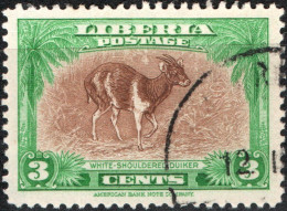 LIBERIA, FAUNA, ANIMALI, 1942, USATI Scott:LR 285, Yt:LR 259 - Liberia