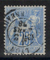 Sage Type I - YV 68 Oblitéré Lyon , Pas Aminci , Centrage Très Correct , Cote 85+ Euros - 1876-1878 Sage (Typ I)