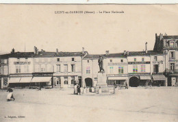 FI 13 -(55) LIGNY EN BARROIS  - LA PLACE NATIONALE  - ANIMATION - COMMERCES : CAFE DE LA CONCORDE , PATISSERIE ... - Ligny En Barrois