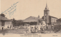 FI 13 -(55) RAMBUCOURT  - QUARTIER DE L'EGLISE - ANIMATION - VILLAGEOIS -  2 SCANS - Autres & Non Classés