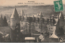 FI 15 -(56) JOSSELIN  -  VUE D'ENSEMBLE DE L'INTERIEUR DU CHATEAU   - 2 SCANS - Josselin