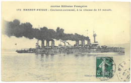 CPA Marine Militaire Française - ERNEST RENAN - Croiseur Cuirassé - Année 1909 - Warships