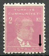 Turkey; 1955 9th Ataturk Issue 2 K. ERROR "POSTALAR Instead Of POSTALARI" - Unused Stamps