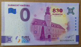 0 Euro Souvenir DUBNICKY KASTIEL Slovakia EEFV 2024-1 Nr. 929 - Andere - Europa