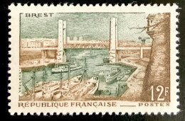 1957 FRANCE N 1117 BREST - NEUF** - Unused Stamps