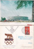 1959  Annullo Meccanico A Targhetta Figurato INAUGURAZIONE PALAZZO DELL SPORT Olimpiadi Di Roma 1960 - Sommer 1960: Rom