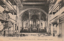 GU  26  -(64) CIBOURE PRES SAINT JEAN DE LUZ - INTERIEUR DE L'EGLISE    -   2 SCANS - Ciboure