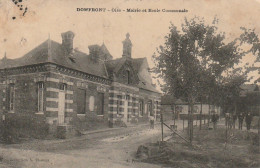 GU 1 -(60) DOMFRONT  -  MAIRIE ET ECOLE COMMUNALE  - ANIMATION  -  2 SCANS - Other & Unclassified