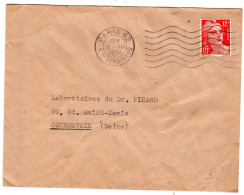 1951  CAD  PARIS 22  Rue St Ferdinand  Sur Gandon 12f Rouge - Covers & Documents