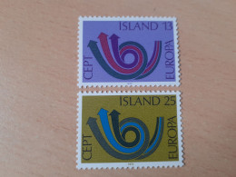 TIMBRES   ISLANDE   ANNEE   1973   N  424  /  425   COTE  7,00  EUROS   NEUFS  LUXE** - Nuovi