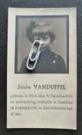 JOSÉE VAN DUFFEL ° EKSEL 1930 + HASSELT 1940  / KRUISTOCHTERTJE - Images Religieuses