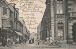 GU 3 -(60) GRANDVILLIERS  -  RUE DE LA  HALLE AU BLE  - ANIMATION - PHARMACIE  - 2 SCANS - Grandvilliers