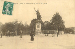 28.04.2024 - B -  AGEN Statue De La République Et Place Du XIV Juillet - Agen