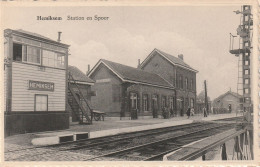 Hemiksem, De Statie, Station En Spoor, La Gare, 2 Scans - Hemiksem