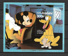 Disney Togo 1980 Mickey - Pluto MS MNH - Disney