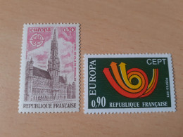 TIMBRES   FRANCE   ANNEE   1973   N  1752  /  1753   COTE  1,30  EUROS   NEUFS  LUXE** - Unused Stamps