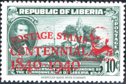 LIBERIA, CENTENARIO DEL FRANCOBOLLO, 1941, NUOVI (MNH**) Mi:LR 313, Scott:LR 282, Yt:LR 253C - Liberia