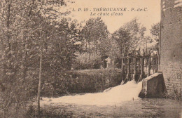 GU 10 -(62) THEROUANNE  -  LA CHUTE D'EAU - PROMENEURS SUR LE BARRAGE   - 2 SCANS - Autres & Non Classés