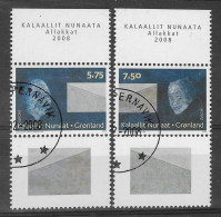 Kalaallit Nunaata / Grönland  2008  Mi.Nr. 502 / 503 , EUROPA CEPT / Der Brief - Gestempelt / Fine Used / (o) - 2008