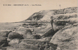 GU 10 -(62) GRIS NEZ  - LES ROCHES  - PROMENEUR  SUR LES ROCHERS -  2 SCANS - Sonstige & Ohne Zuordnung