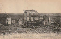 GU 10 - (62) GUERRE 1914/1916 - CARENCY  -  RUINES DE LA BRASSERIE   - 2 SCANS - Sonstige & Ohne Zuordnung