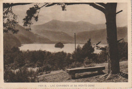 GU 12 -(63) LAC CHAMBON ET LES MONTS DORE -  LA PLAGE ET SES BAIGNEURS - CARTE LETTRE  - 3 SCANS - Other & Unclassified