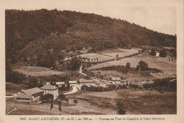 GU 12 -(63) SAINT ANTHEME  -  PAYSAGE  AU PONT GAGNAIRE ET USINE ELECTRIQUE   - 2 SCANS - Autres & Non Classés