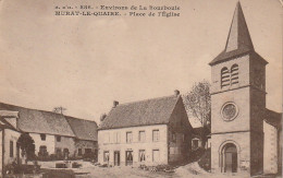 GU 12 -(63) ENVIRONS DE LA BOURBOULE - MURAT LE QUAIRE  -  PLACE DE L'EGLISE   -  2 SCANS - Sonstige & Ohne Zuordnung