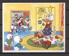 Disney Turks & Caicos 1984 Christmas MS MNH - Disney