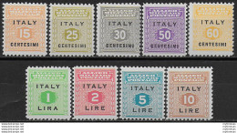 1943 Sicilia Occ. Anglo-americana MNH Sass N. 1/9 - Altri & Non Classificati