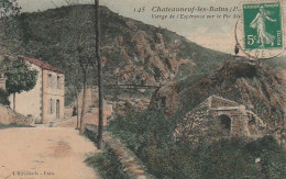 GU 13 -(63) CHATEAUNEUF LES BAINS  -  VIERGE DE L'ESPERANCE SUR LE PIC ALIBERT - CARTE COLORISEE  -  2 SCANS - Autres & Non Classés