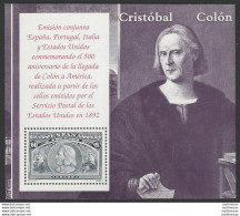 1982 Spagna Colombo 1BF Varietà MNH Unif. N. NC. - Autres & Non Classés