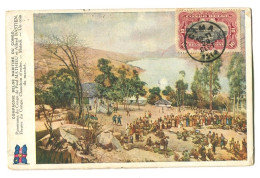Congo Dima Oblit. Keach 1.2-tDMY Sur C.O.B. 55 Sur Carte Postale Vers Bruxelles Le 29/09/1914 - Covers & Documents
