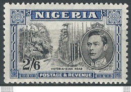 1938 Nigeria Giorgio VI 2s.6d Black And Blu MNH SG. N. 58 - Andere & Zonder Classificatie