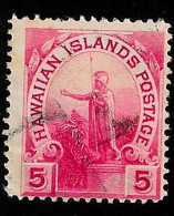 1894 Statue  Michel US-HA 59 Stamp Number US-HA 76 Yvert Et Tellier US-HA 65 Stanley Gibbons US-HA 79 Used - Hawaï