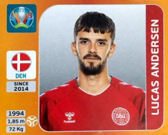 165 Lucas Andersen - Denmark - Panini Euro 2020 Tournament Edition Sticker Vignette - Otros & Sin Clasificación