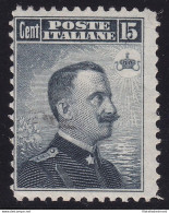 1906 REGNO - N° 80 15c. Grigio Nero  MNH/** - Andere & Zonder Classificatie