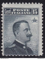 1906 REGNO - N. 80 15c Grigio-nero  MNH/** - Andere & Zonder Classificatie