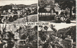 GU 14 -(63) SAINT NECTAIRE  -  CARTE MULTIVUES : VUE GENERALE , EGLISE , HOTELS ..-  2 SCANS - Saint Nectaire