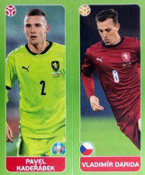 376 Pavel Kaderabek / Vladimir Darida - Czech Republic - Panini Euro 2020 Tournament Edition Sticker Vignette - Altri & Non Classificati