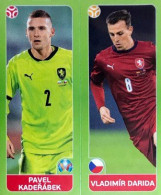 376 Pavel Kaderabek / Vladimir Darida - Czech Republic - Panini Euro 2020 Tournament Edition Sticker Vignette - Andere & Zonder Classificatie