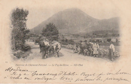 GU 16 -(63) LE PUY DE DOME - ENVIRONS DE CLERMONT FERRAND -  ATTELAGES DE BOEUFS , PAYSANS  - 2 SCANS - Clermont Ferrand